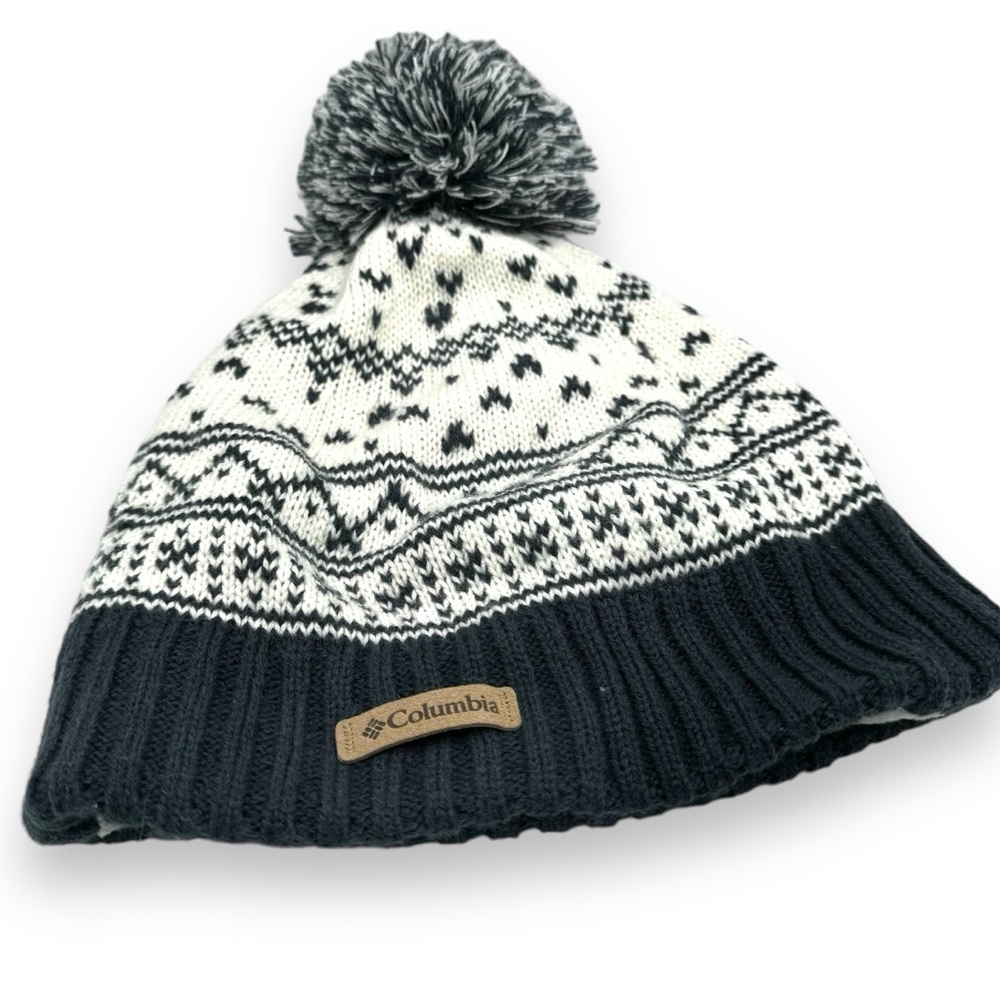 4 for $20 SALE! Columbia Unisex Stay Frosty Fair Isle Beanie, Blue/White, OSFM